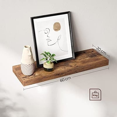 Etagère murale Oman 60x20cm - bois rustique