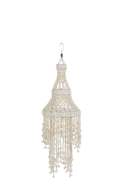 Suspension château coquillage blanc