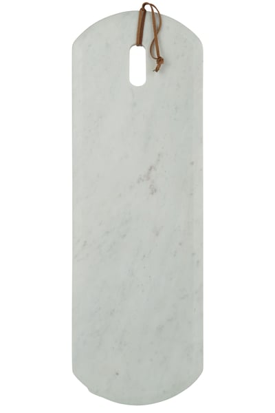 Planche rectangle marbre blanc large