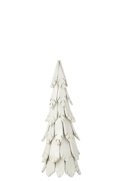 Sapin noël pieces bois blanc medium