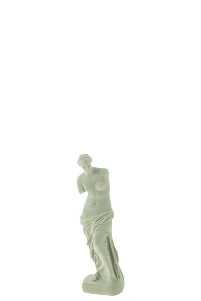 Statue femme grecque resine velours menthe Statue femme grecque resine velours menthe