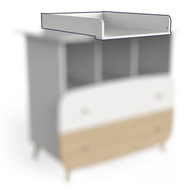 Table à langer pour commode Firmiana | 96 x 71,7 x 11,5 cm | Blanc Table à langer pour commode Firmiana | 96 x 71,7 x 11,5 cm | Blanc