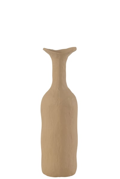 Vase agra aluminium beige large