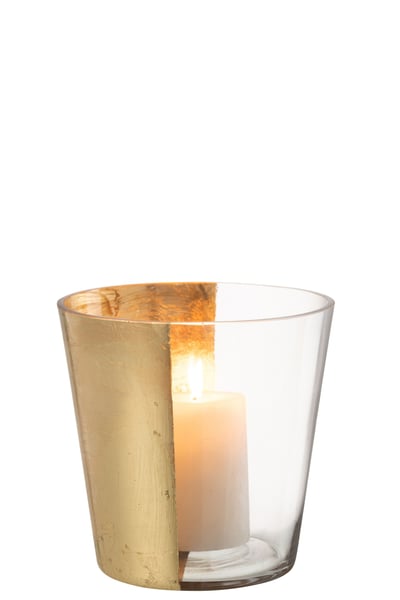 Photophore boe verre transparent/or medium