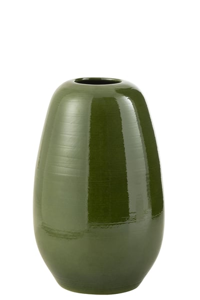 Vase lola porcelaine vert large