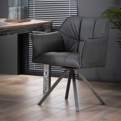 Fauteuil de salle à manger Grio - noir Fauteuil de salle à manger Grio - noir