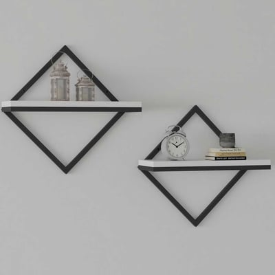 Sezo Étagère murale | 100 % MÉLAMINE | Blanc