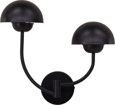 Applique murale Lyckorna Venture Design - Fer noir - 40x35x20 cm