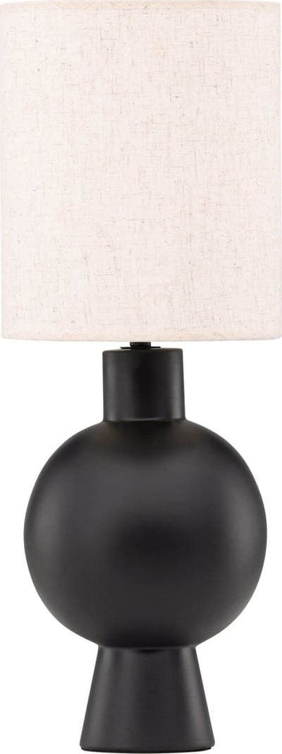Lampe de table Mysterna Venture Design - Béton Noir - 21x55 cm - Beige