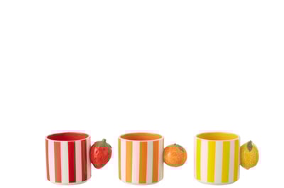 Mug fruit dolomite mix assortiment de 3
