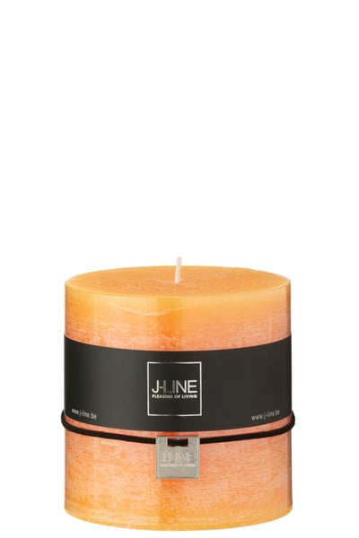 Bougie cylindrique orange clair 64h Bougie cylindrique orange clair 64h
