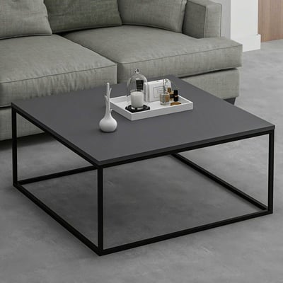 Table basse moderne anthracite - Woody Fashion