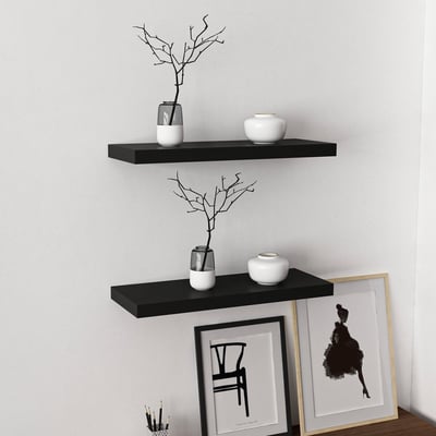 Gizli D 60 Étagère murale | 100 % MÉLAMINE | Noir Gizli D 60 Étagère murale | 100 % MÉLAMINE | Noir