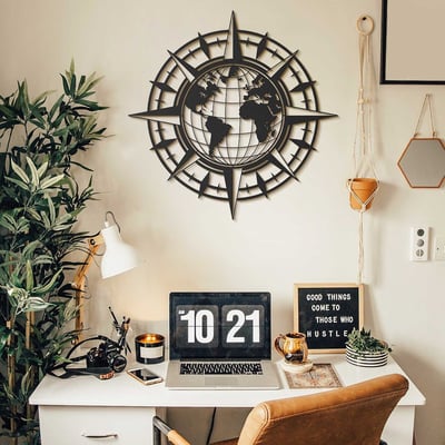 Artepera Accessoire mural décoratif en métal | 100 % ACIER | 49 x 49 cm