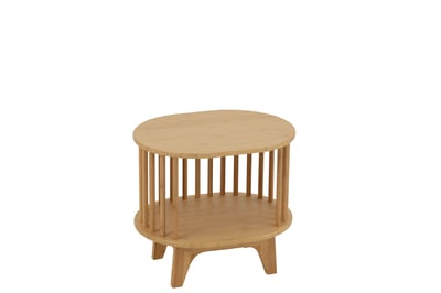 Table de chevet live bambou naturel