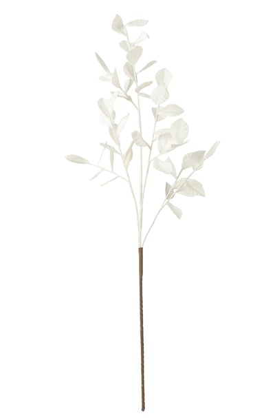 Branche feuilles eva blanc