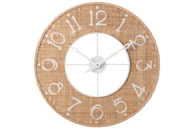 Horloge sodi mdf naturel/blanc Horloge sodi mdf naturel/blanc