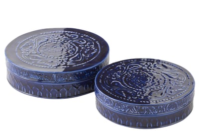 Set de 2 boites nag bleu large