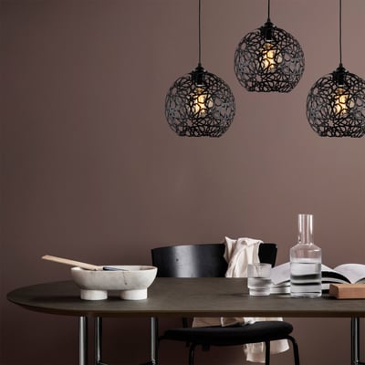 Élégant et sophistiqué - Lustre moderne 100x25cm - Métal - Noir Élégant et sophistiqué - Lustre moderne 100x25cm - Métal - Noir