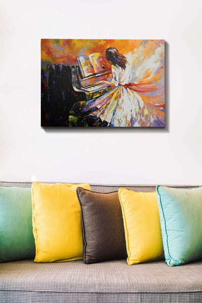 Bract Tableau décoratif sur toile | Cadre en bois | 50 x 70 cm