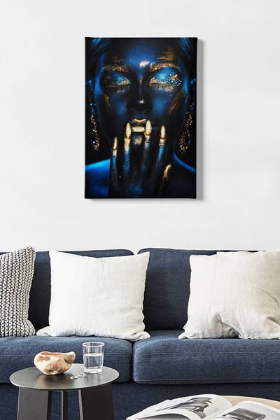 Bract Tableau décoratif sur toile | Cadre en bois | 50 x 70 cm