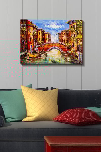 Bract Tableau décoratif sur toile | Cadre en bois | 50 x 70 cm