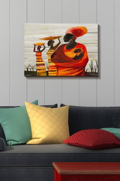 Bract Tableau décoratif sur toile | Cadre en bois | 50 x 70 cm