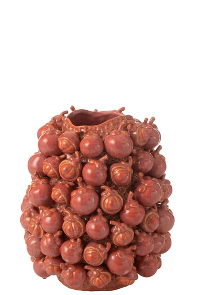 Vase botanica argile cuivre rose small