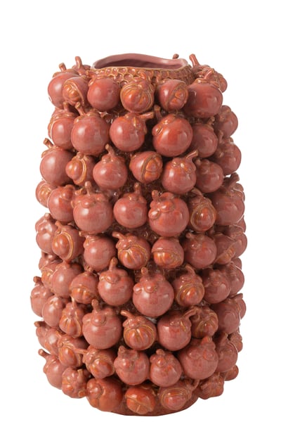 Vase botanica argile cuivre rose large