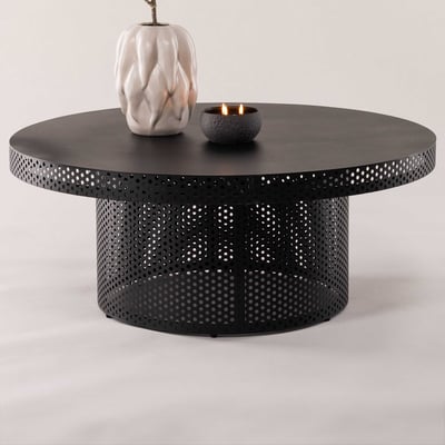 WEST END X JOSEFIN LUSTIG - TABLE CABANE - NOIR / MÉTAL NOIR