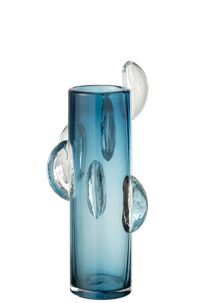 Vase steggy verre bleu small