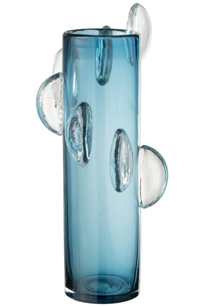 Vase steggy verre bleu large Vase steggy verre bleu large