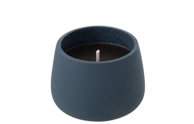 Bougie exterieure cyra ciment bleu medium 31h