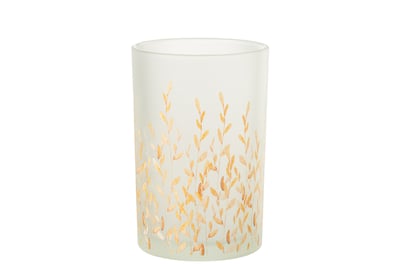 Photophore  sally verre orange/transparent large Photophore  sally verre orange/transparent large