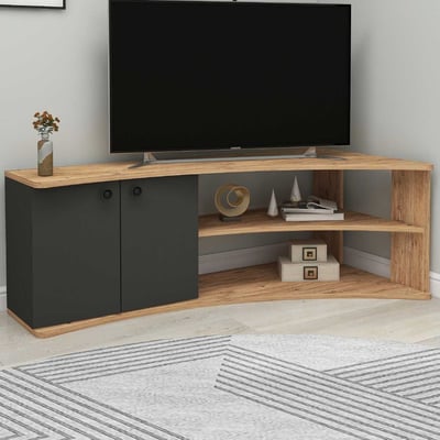 Termera Meuble TV | 100 % MÉLAMINE | Pin Atlantique, Anthracite