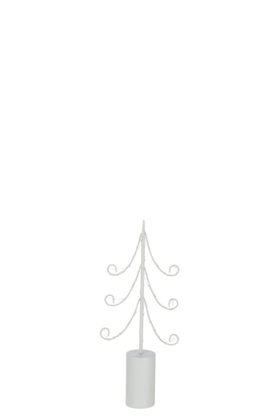 Arbre led base cylindre fer blanc small