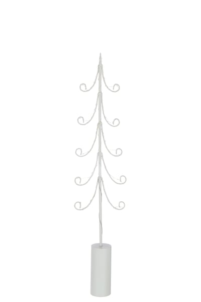 Arbre led base cylindre  fer blanc large