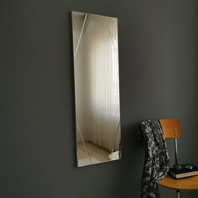 A32 Miroir | 100 % MDF | Argent