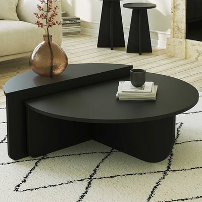 Table basse Woody Fashion | 90 x 60 x 30 | Noir