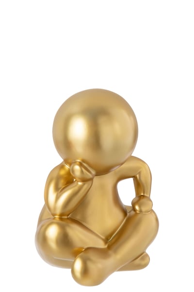 Marcel assis poudre de chaux doré