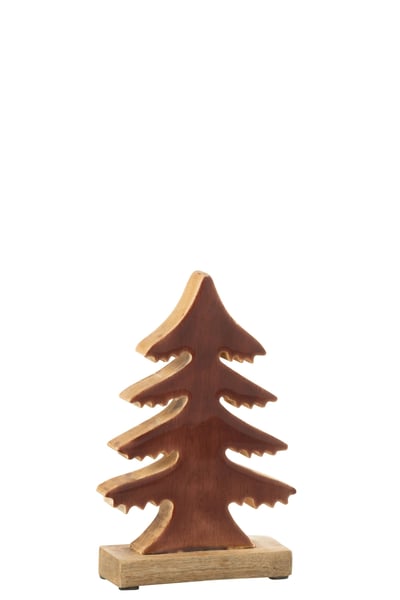 Pin sur base bois de manguier naturel/marron small