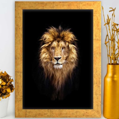 Harlow Tableau décoratif encadré en MDF | Cadre en bois | 24 x 29 cm