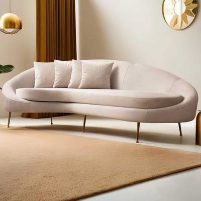 Eses Canapé 3 places | HÊTRE / AGGLOMÉRÉ | Beige