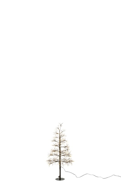 Arbre led lumières blanc chaud fer noir small