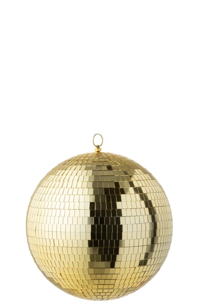 Boule disco miroir doré medium