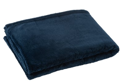 Couverture snuggle polyester bleu foncé