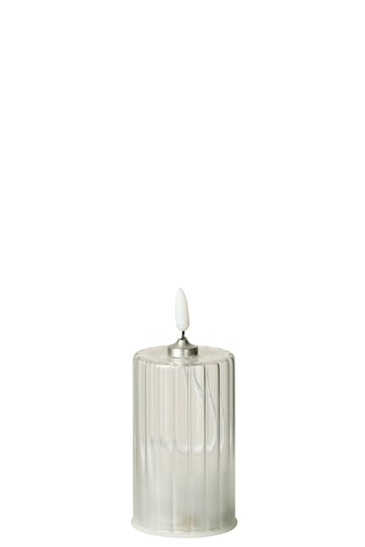Bougie led  verre transparent small