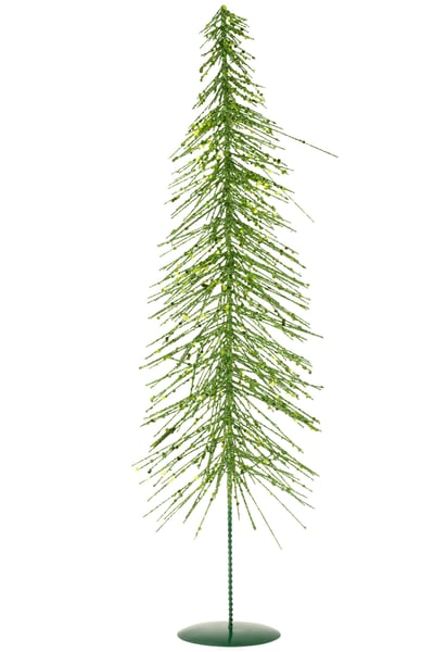 Sapin de noël paillettes plastique vert foncé large