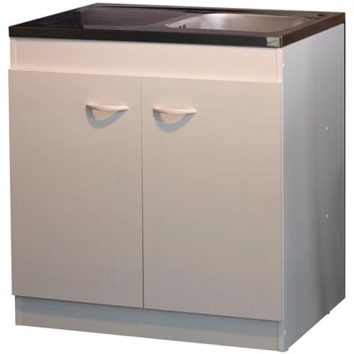 Armoire basse pour évier avec 2 portes (100 cm). Armoire basse pour évier avec 2 portes (100 cm).