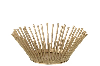 Bol décoratif aluminium doré